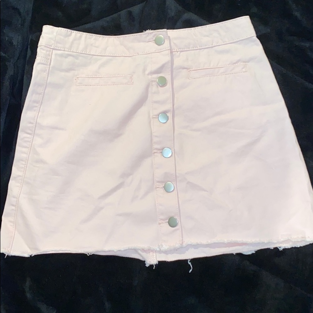 short pink skirt